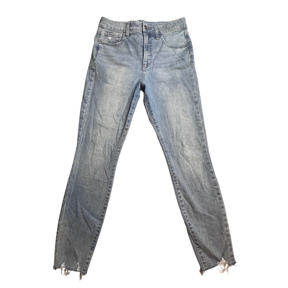 Gap Universal Jegging High Rise Jeans Womens 29/8S Denim Light Destroy Raw Hem